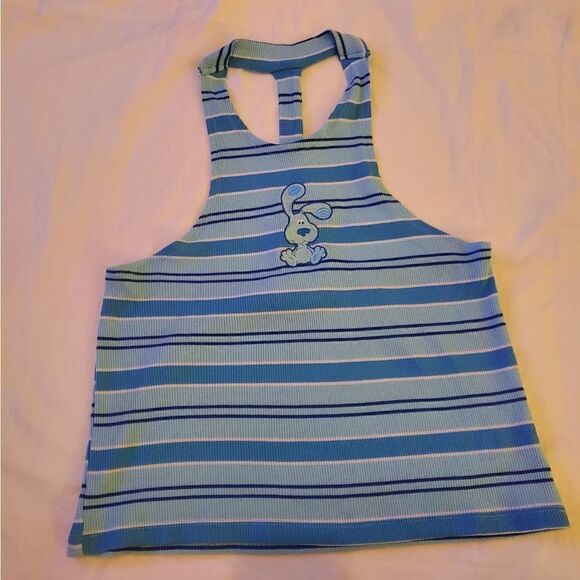 Blues Clues Novelty Blue striped halter M - Picture 11 of 11